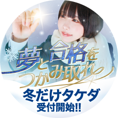 夢と合格をつかみ取れ。冬期講習受けるなら武田塾の「冬だけタケダ」
