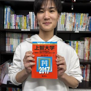 上智大学外国語学部、立教大学社会学部ほかに合格の蒔野 朝基さん