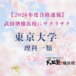 東京大学理科一類、早稲田大学先進理工学部に合格のH Tさん