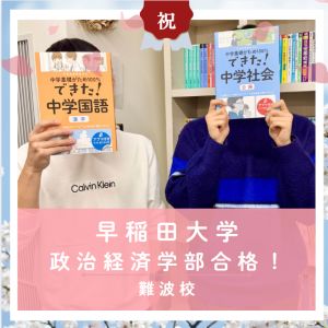 早稲田大学政治経済学部に合格のT・Mさん