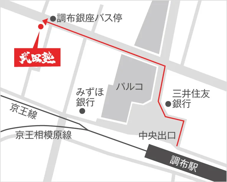 武田塾調布校の地図