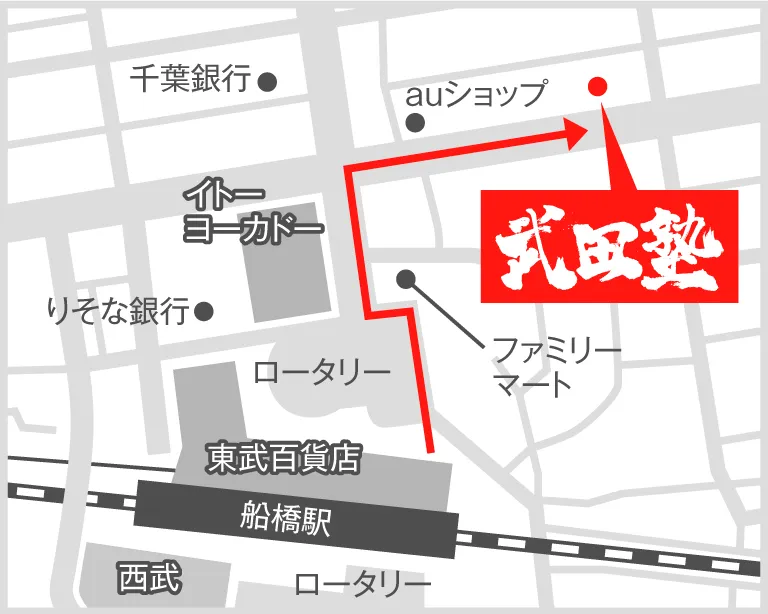 武田塾船橋校の地図