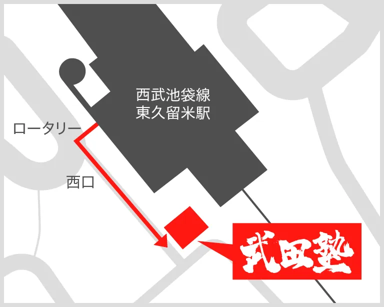 武田塾東久留米校の地図