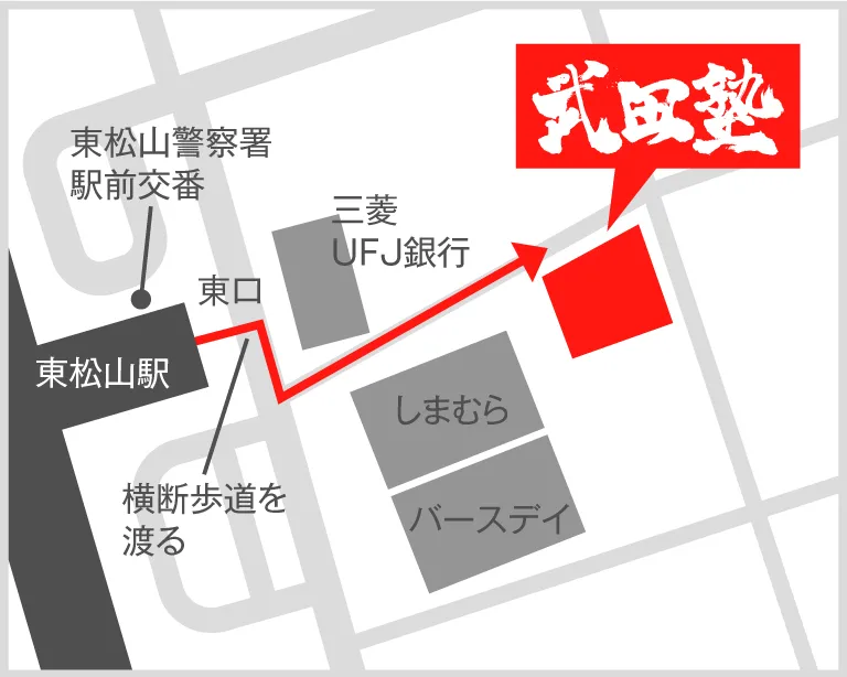 武田塾東松山校の地図