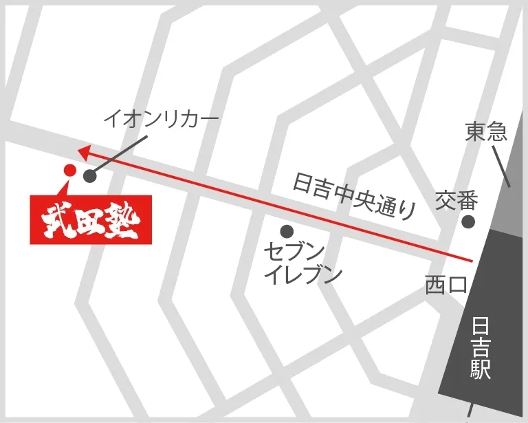 武田塾日吉校の地図