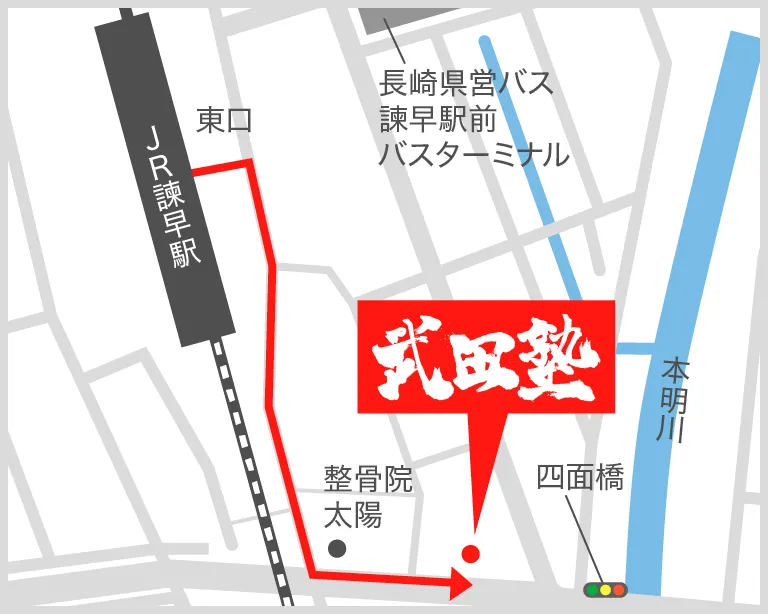 武田塾諫早校の地図