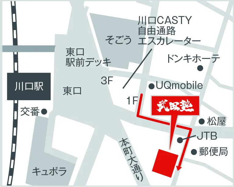 武田塾川口校の地図