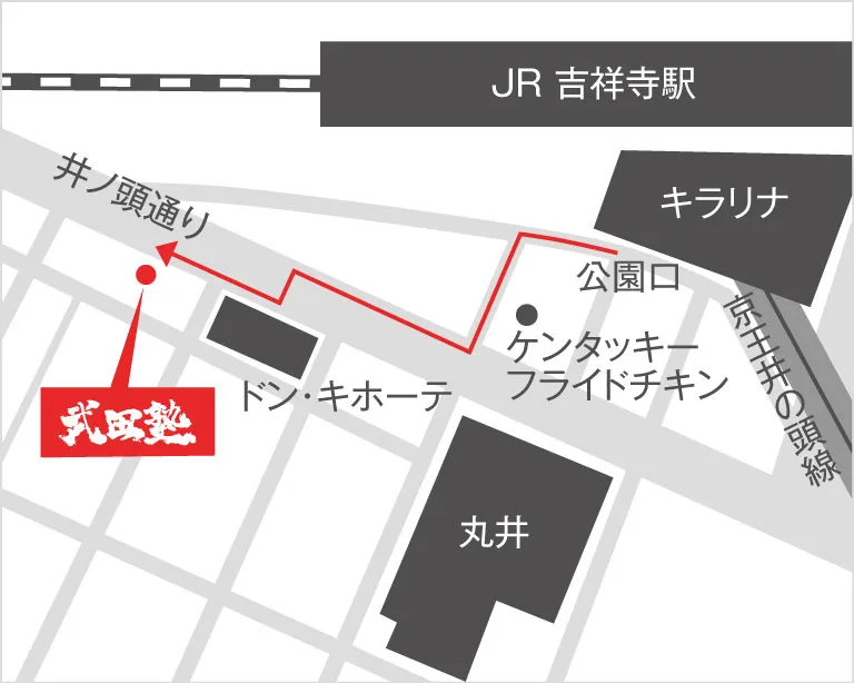 武田塾吉祥寺校の地図