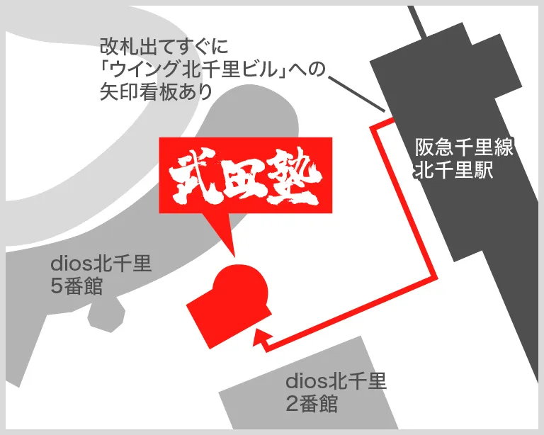 武田塾北千里校の地図