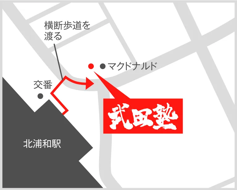 武田塾北浦和校の地図