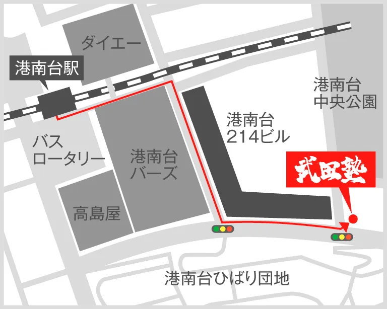 武田塾港南台校の地図