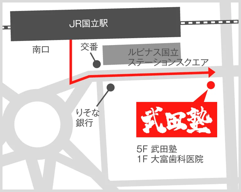 武田塾国立校の地図