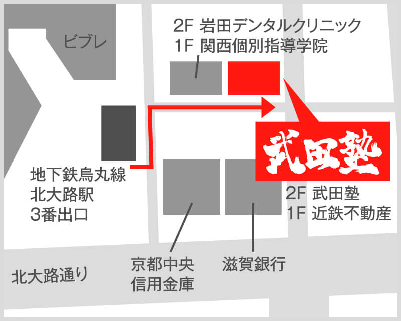 京都北大路校地図