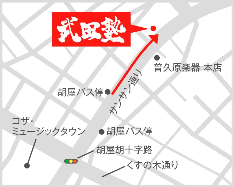 武田塾沖縄校の地図