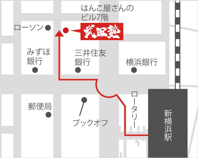 武田塾新横浜校の地図