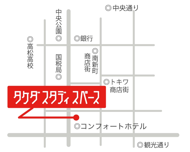 武田塾高松校の地図