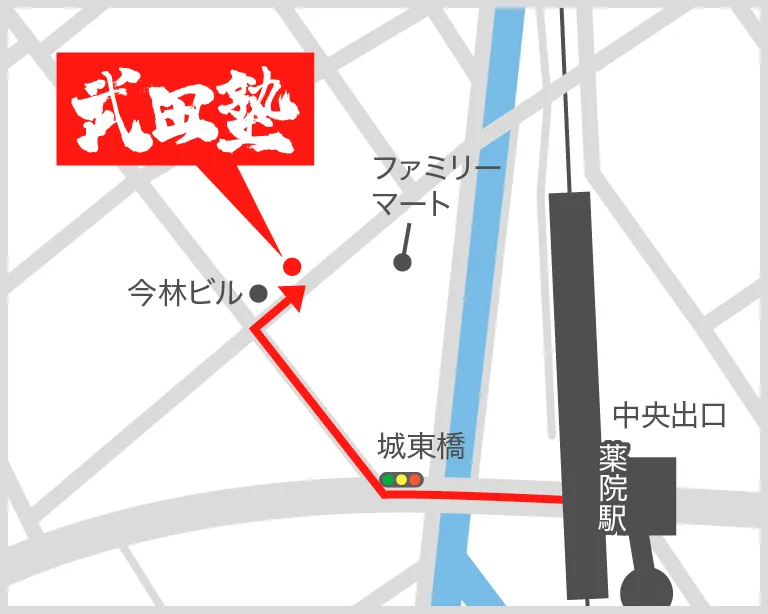 武田塾薬院校の地図