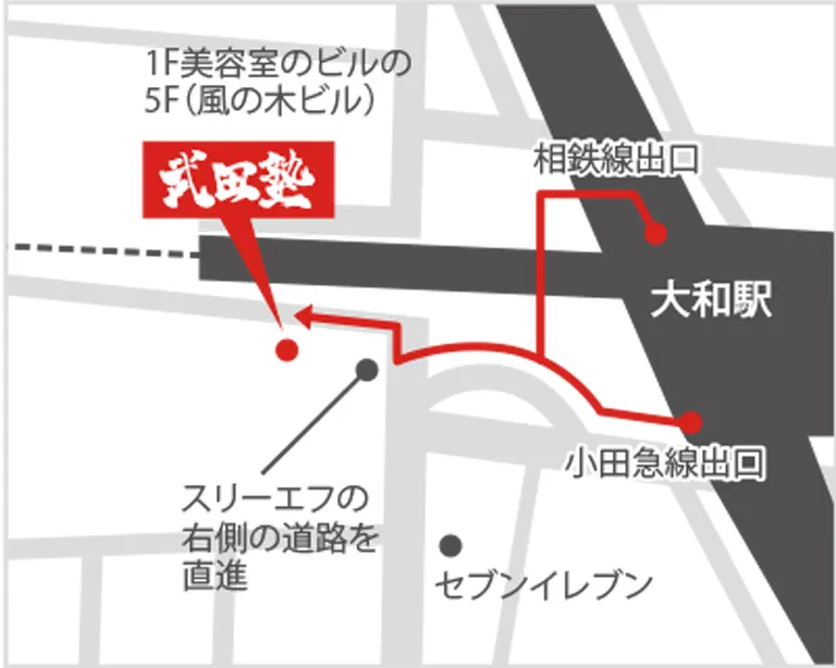 武田塾大和校の地図