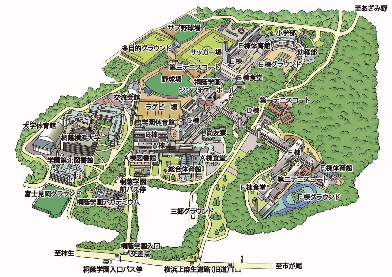 桐蔭高校キャンパスマップ