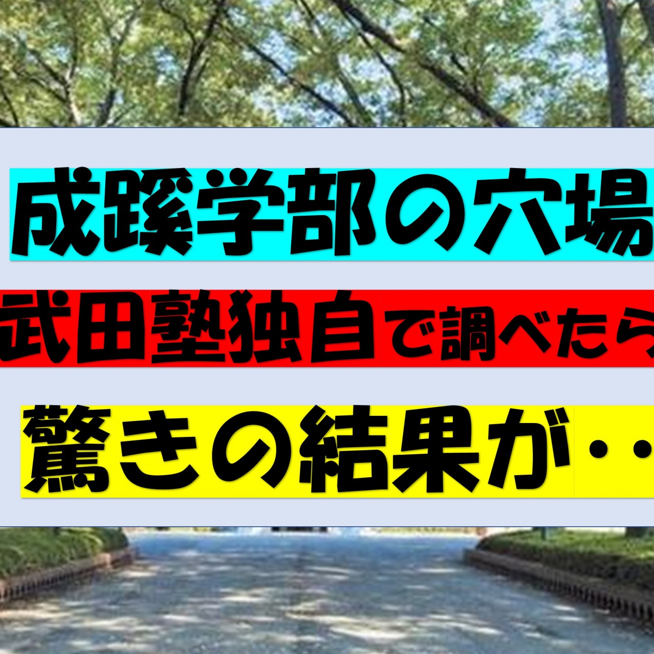 お洒落で品格のある 成蹊大学の穴場学部 受かりやすい学部を紹介