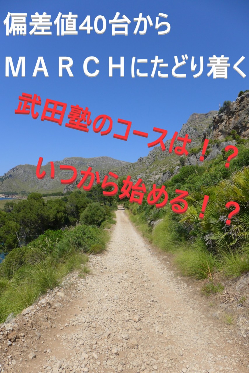 【MARCHに合格するために！】武田塾でどのコースをとればいい？