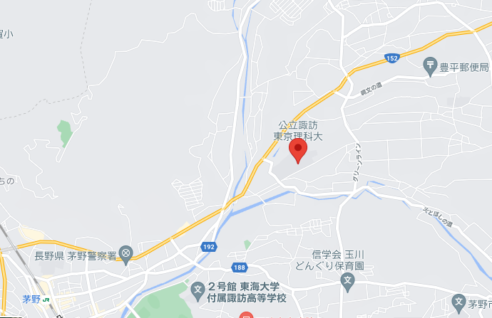 諏訪東京理科大学gmap