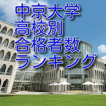 中京大学　2021年　高校別合格者数ランキング