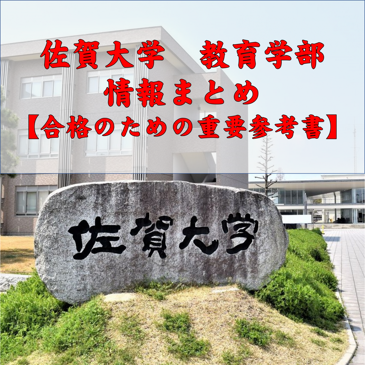 佐賀大学経済学部まとめ 偏差値 最低点 就職先 受験方式 傾向と対策 予備校なら武田塾 唐津校