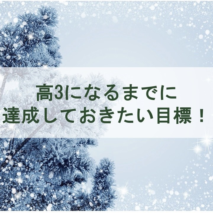 高3になるまでに達成しておきたい目標！|淵野辺 古淵の塾は武田塾|