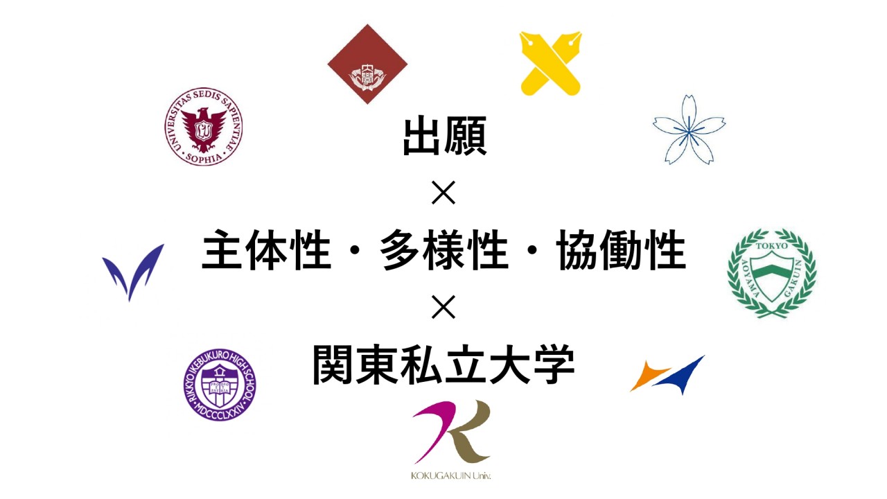 【2022年度】出願×『主体性・多様性・協働性』×関東私立大学！