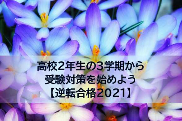 高校2年生の3学期から受験対策を始めよう【逆転合格2021】