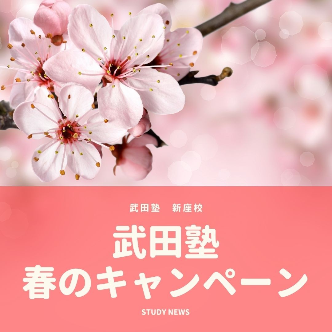 【参考書プレゼント】🌸春のキャンペーン🌸｜新座の塾・予備校