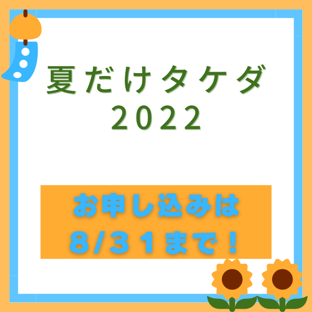 【全学年必見！】夏だけタケダ2022を河内松原校で体験しよう！