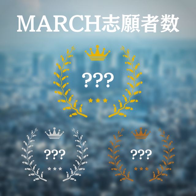 MARCHの志願者数ランキング！1位はどこ？【2023年度版】