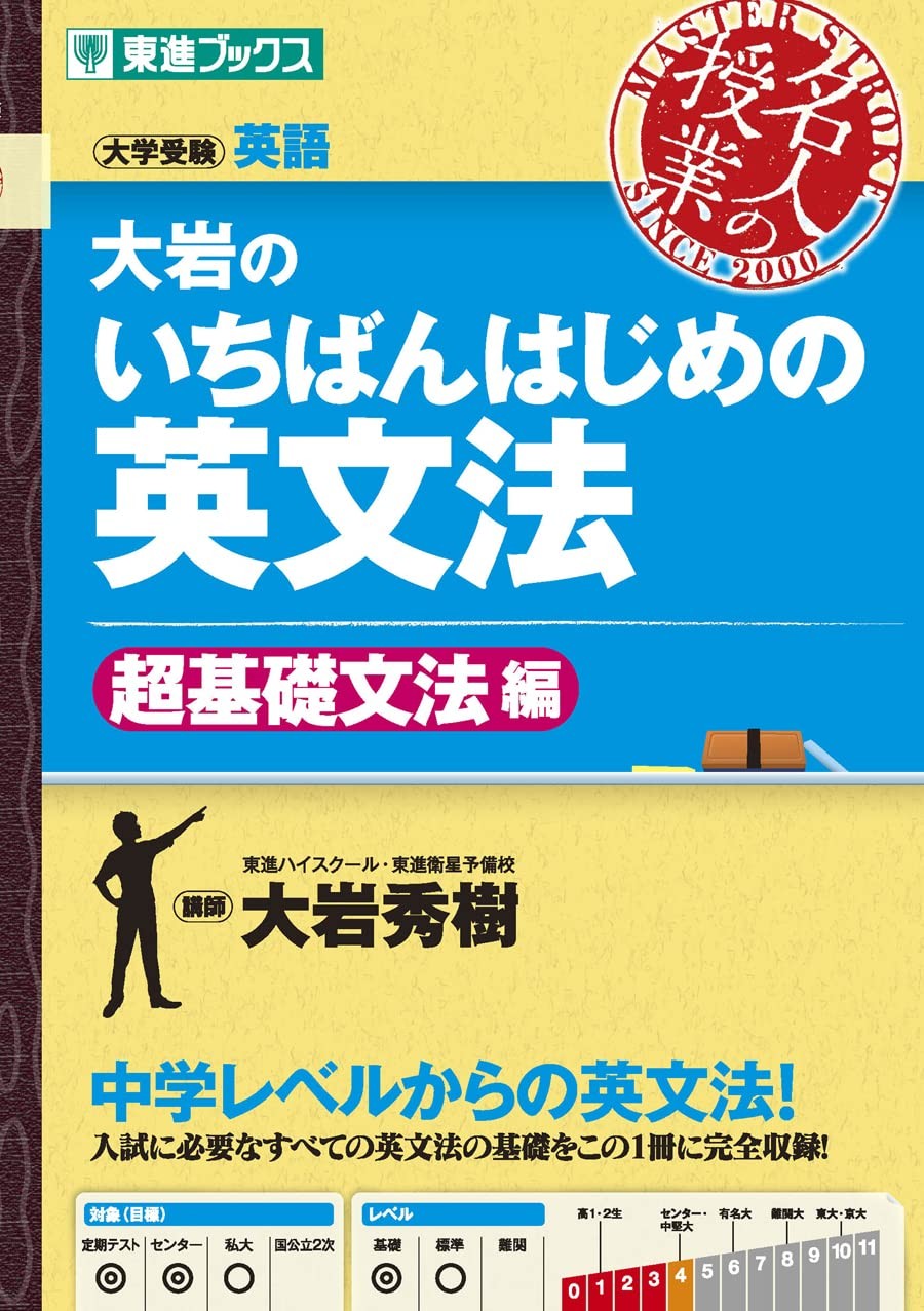 大岩のいちばんはじめの英文法超基礎文法編