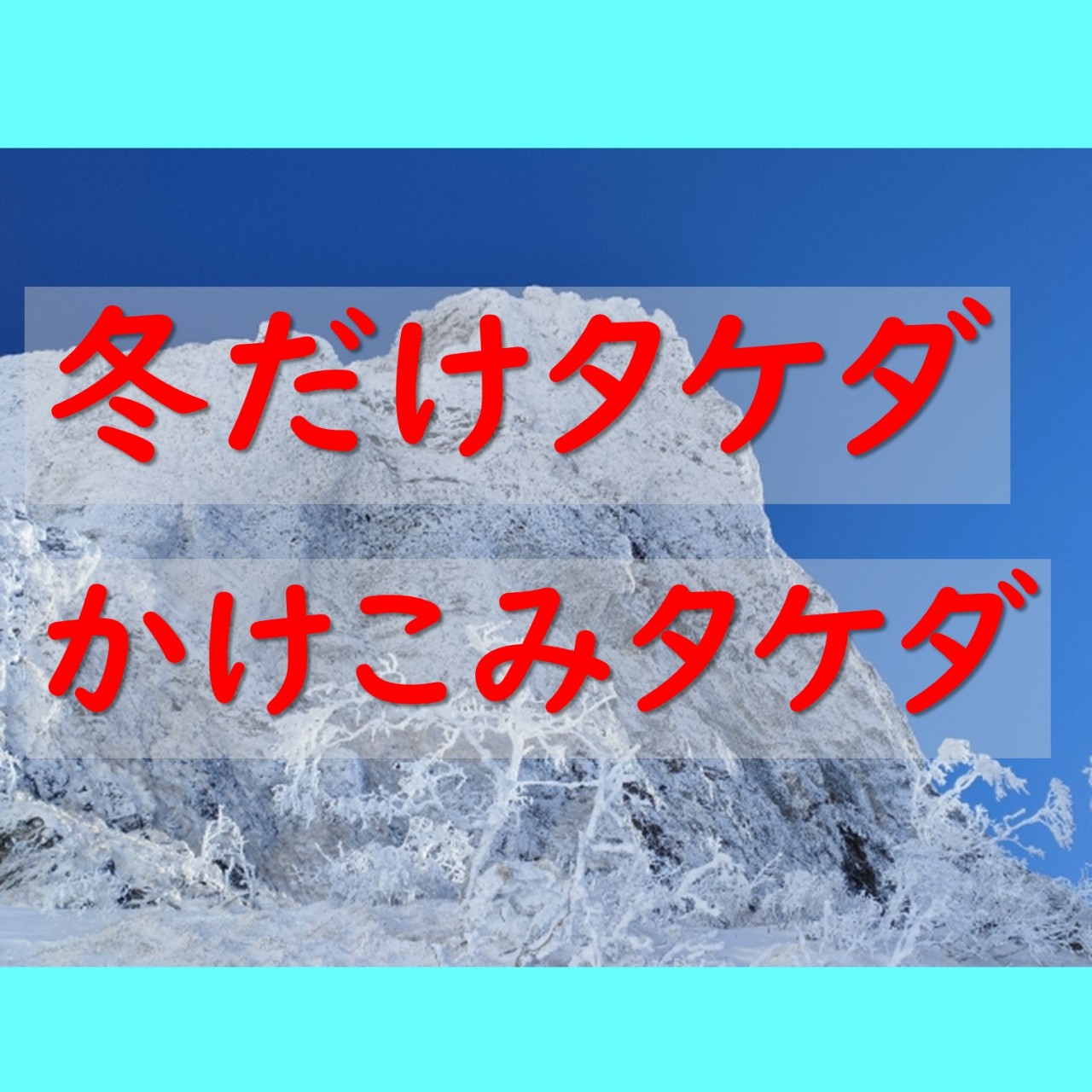 【冬期講習】「冬だけタケダ」と「かけこみタケダ」のお知らせ！