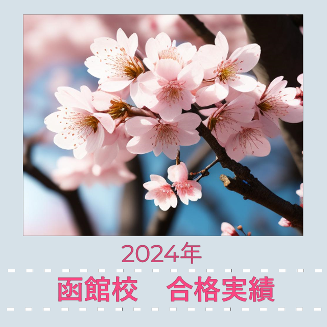 🌸武田塾函館校 合格実績 2024【最新】