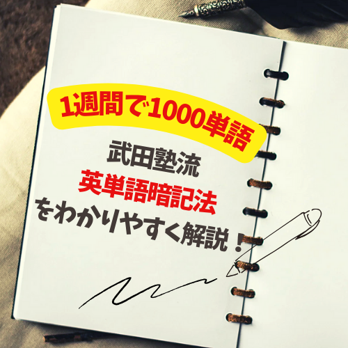 【1週間で1000単語】武田塾流 英単語暗記法をわかりやすく解説！