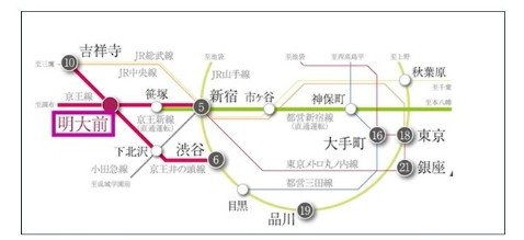 明治大学　和泉キャンパス　アクセスマップ