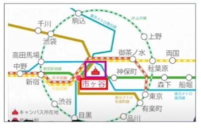 法政大学　キャンパス　アクセスマップ