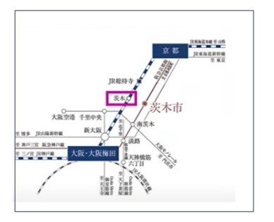 立命館大学　いばらきキャンパス　アクセスマップ