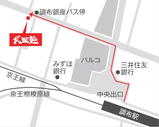 調布校　アクセス　画像