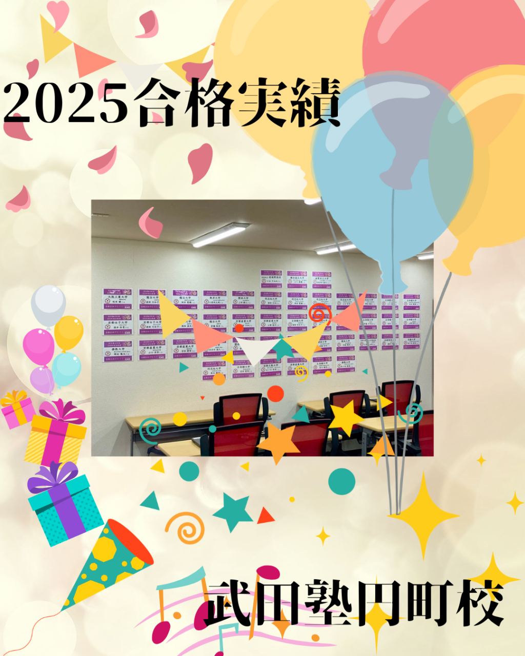 2025年度 合格実績｜武田塾円町校