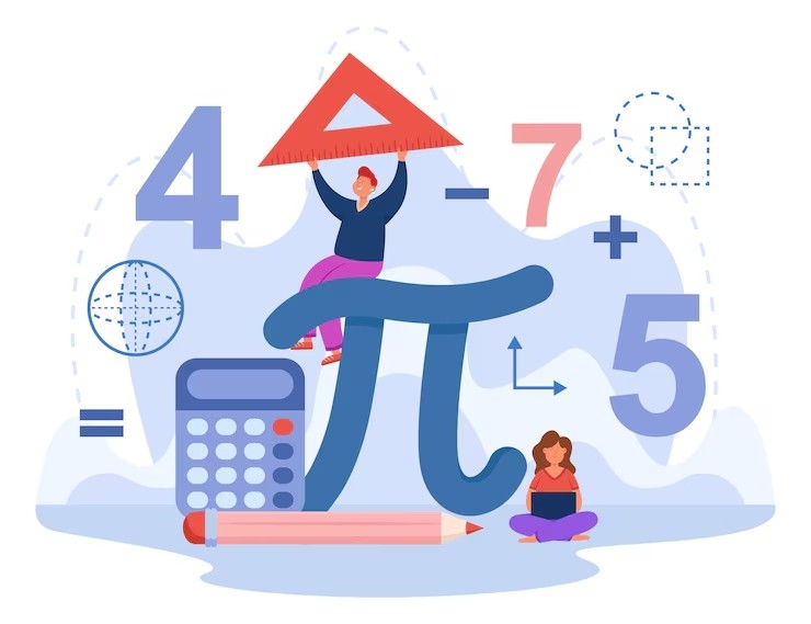 tiny-students-with-huge-sign-pi-flat-vector-illustration-boy-girl-studying-math-algebra-school-colle