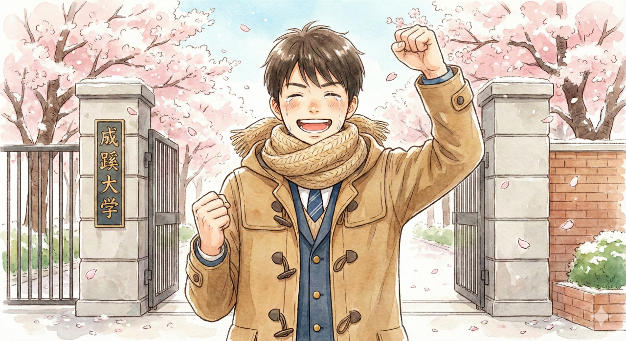 偏差値43から成蹊大へ逆転合格！勉強習慣ゼロからの軌跡