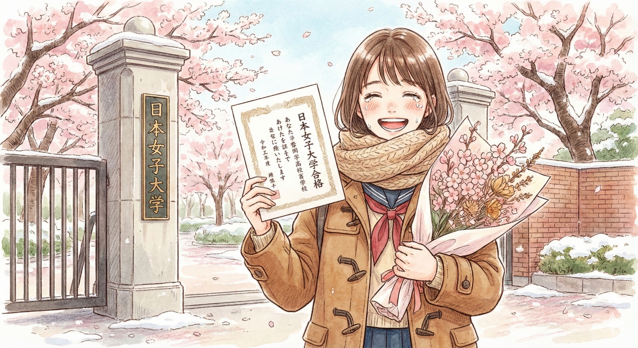 【日本女子大学】英語の点数2倍！自学自習で掴んだ大逆転合格