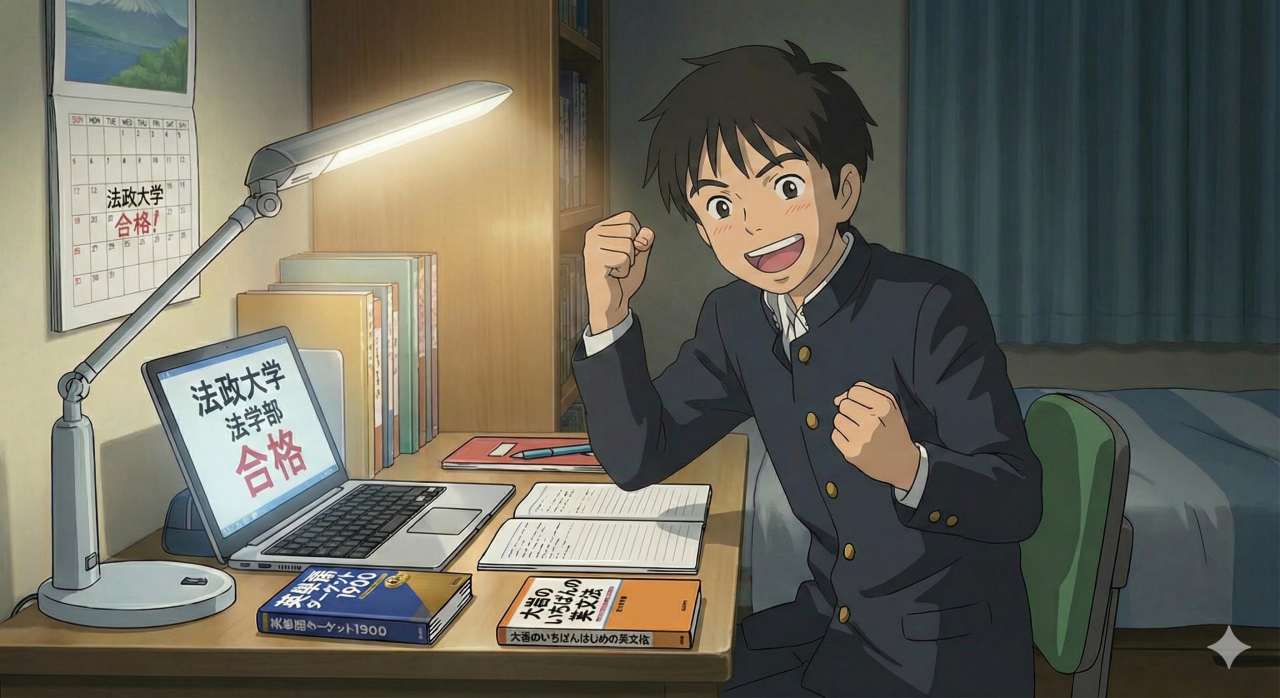 【法政大学合格】浦和南高から現役合格！周りと比べない自学自習論