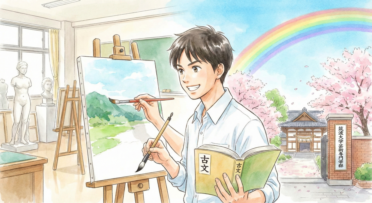 【筑波大合格】浦和南から国語5割→8割！芸術専門学群へ現役合格