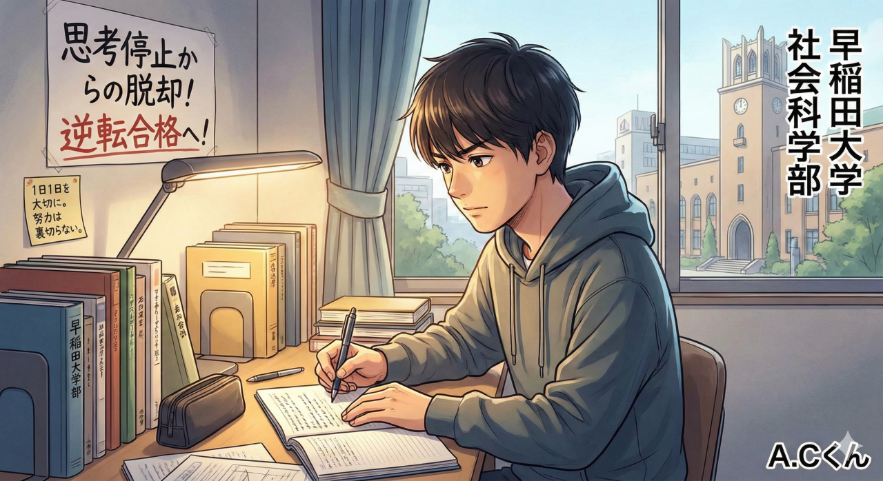 早稲田大学に合格したA.Cくん