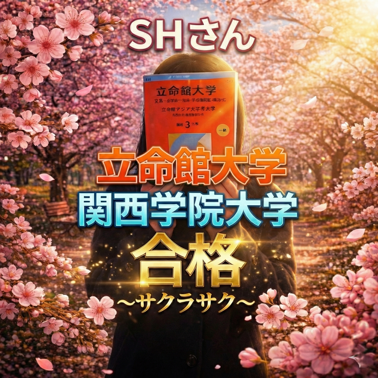 【合格体験記】第一志望　立命館大学に見事逆転合格！